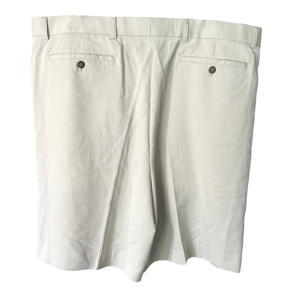 NWT CUTTER & BUCk Mens 44T Beige Chino Bermuda Pleated Shorts Big and Tall - Picture 6 of 14